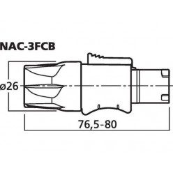 Monacor NAC-3FCB Wtyk NEUTRIK POWERCON, typ B